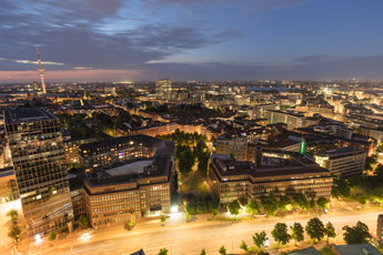 Hamburg. Abendliche Hamburg