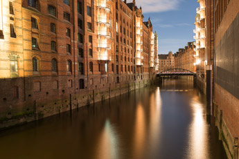 Hamburg. Speicherstadt. Wandrahmsfleet