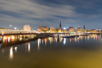 Hamburg. Speicherstadt. Binnenhafen