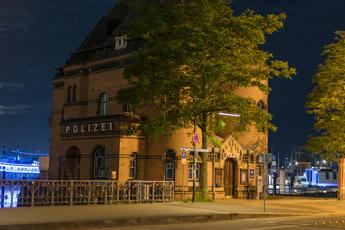 Hamburg. Speicherstadt. Hafenpolizeiwache