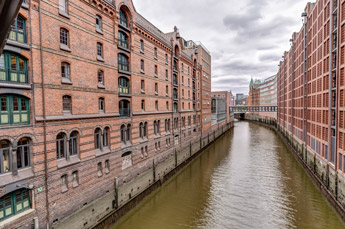 Hamburg. Speicherstadt. Brooksfleet