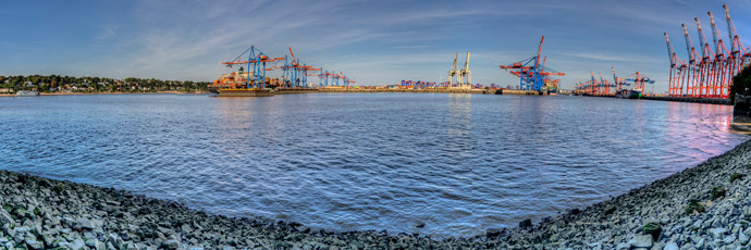 Hamburg. Containerterminal Burchardkai