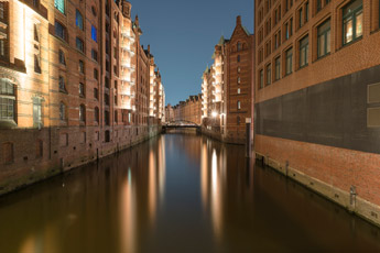 Hamburg. Speicherstadt. Wandrahmsfleet