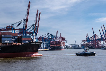 Hamburg. Containerterminal Burchardkai