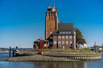 Hamburg. Lotsenhaus Seemannshöft