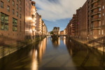 Hamburg. Speicherstadt. Wasserschloss