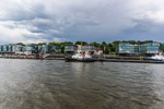 Hamburg. Neumühlen. Hafenschlepper-Liegeplatz