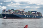 Hamburg. Schiffe. CMA CGM Georg Forster