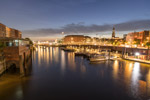 Hamburg. Speicherstadt. Zollkanal