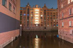 Hamburg. Speicherstadt. Wandrahmsfleet