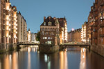 Hamburg. Speicherstadt. Wasserschloss