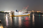 Hamburg. Elbphilharmonie. Blick von Plaza. Grimaldi Lines