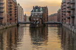 Hamburg. Speicherstadt. Wasserschloss