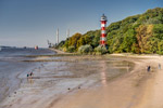 Hamburg. Leuchtturm Wittenbergen