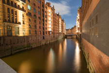 Hamburg. Speicherstadt. Wandrahmsfleet