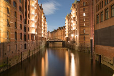 Hamburg. Speicherstadt. Wandrahmsfleet