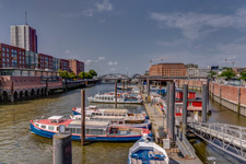 Hamburg. Speicherstadt. Zollkanal