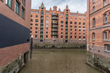 Hamburg. Speicherstadt. Wandrahmsfleet