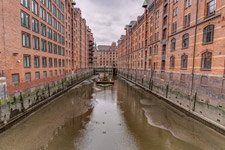 Hamburg. Speicherstadt. Wandrahmsfleet