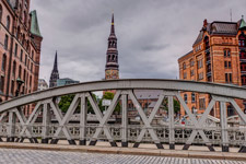 Hamburg. Speicherstadt. Pickhubenbrücke