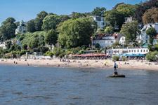 Hamburg. Övelgönne. Elbstrand