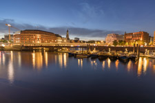 Hamburg. Speicherstadt. Binnenhafen