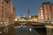 Hamburg. Speicherstadt. Kleines Fleet