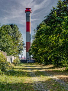 Hamburg. Waltershof. Leuchtturm