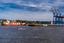 Hamburg. Blick vom Parkhöft