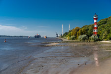 Hamburg. Leuchtturm Wittenbergen